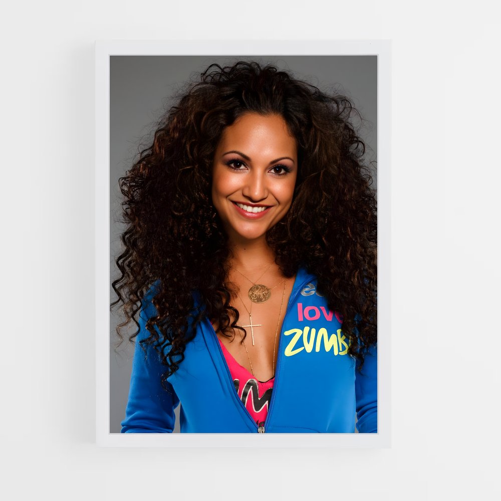 Poster Énergie Curly – affiche Danse (vue 3)